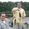 A nice walleye/smallmouth double for these happy clients.