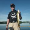 My client Ben with his first ever northern pike