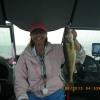 Nice walleye for my wife Jane